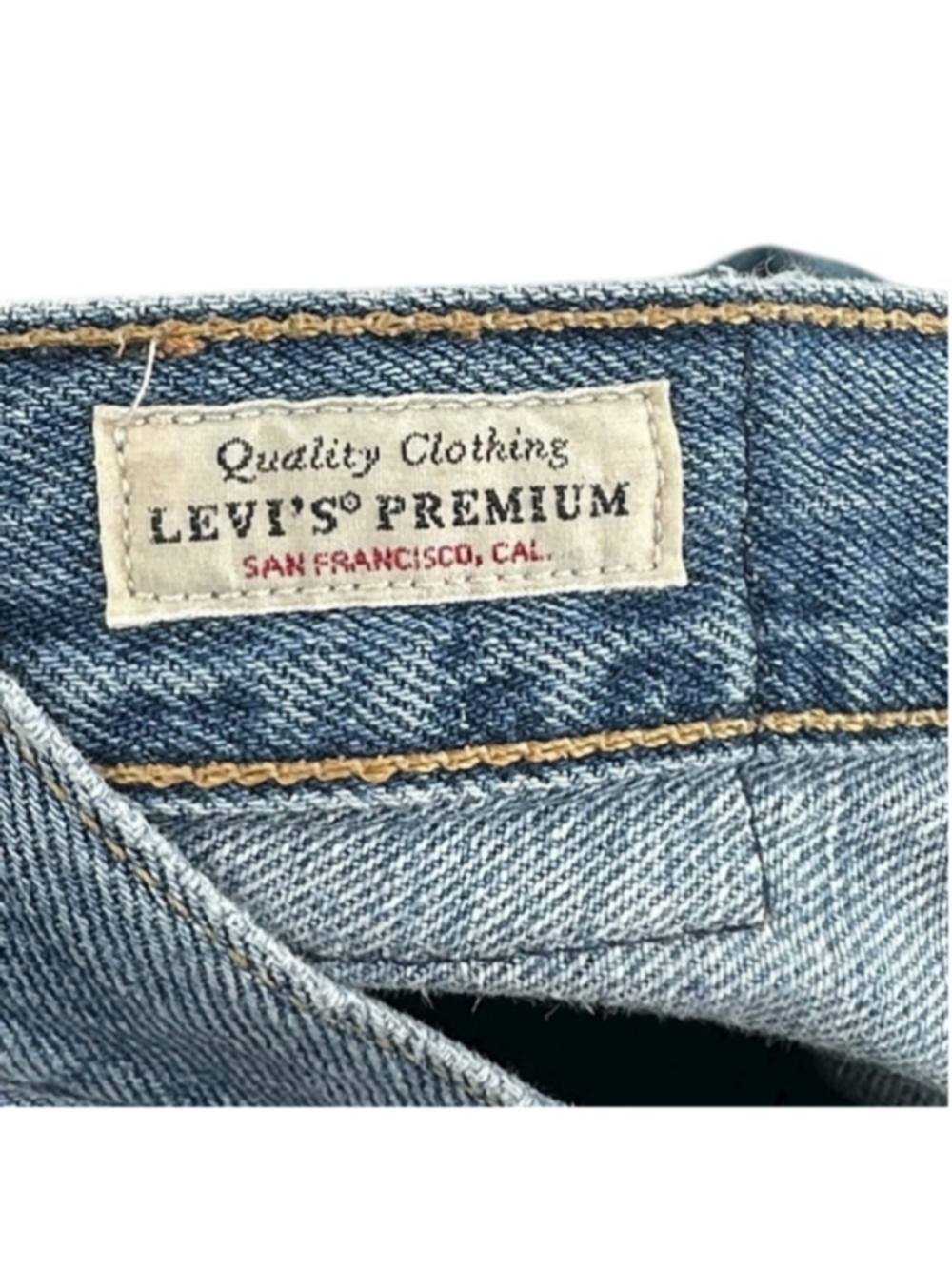 Levi's jeans Premium High Loose Jeans ripped knees distressed y2k 90's frayed 28 - Picture 11 of 11